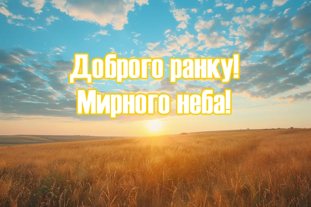 картинка мирного неба ранок спокій тиша небо хмари поле