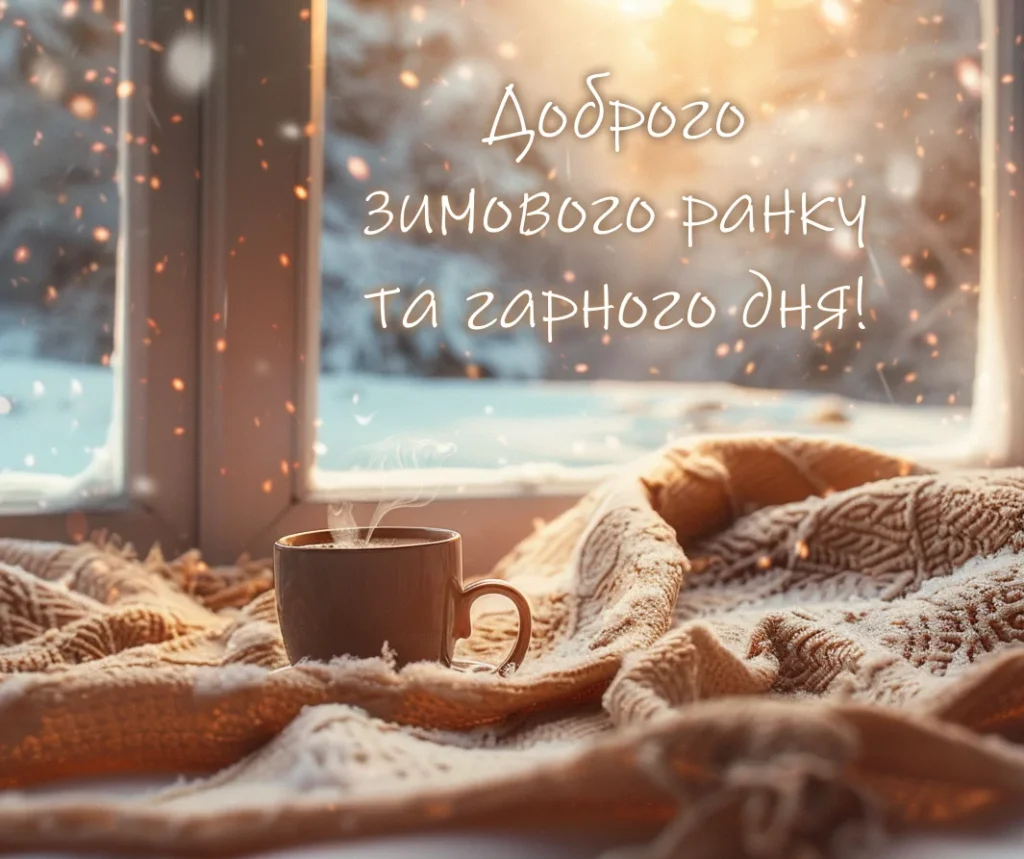 доброго зимового ранку і гарного дня картинка