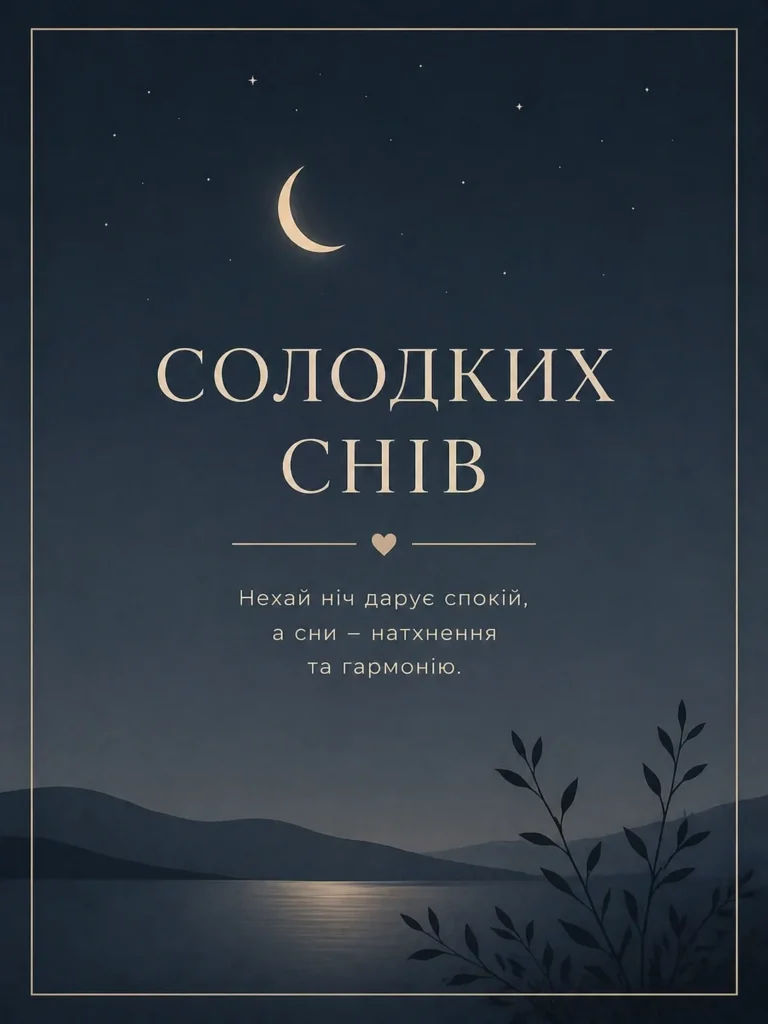 на добраніч солодких снів красиве зображення