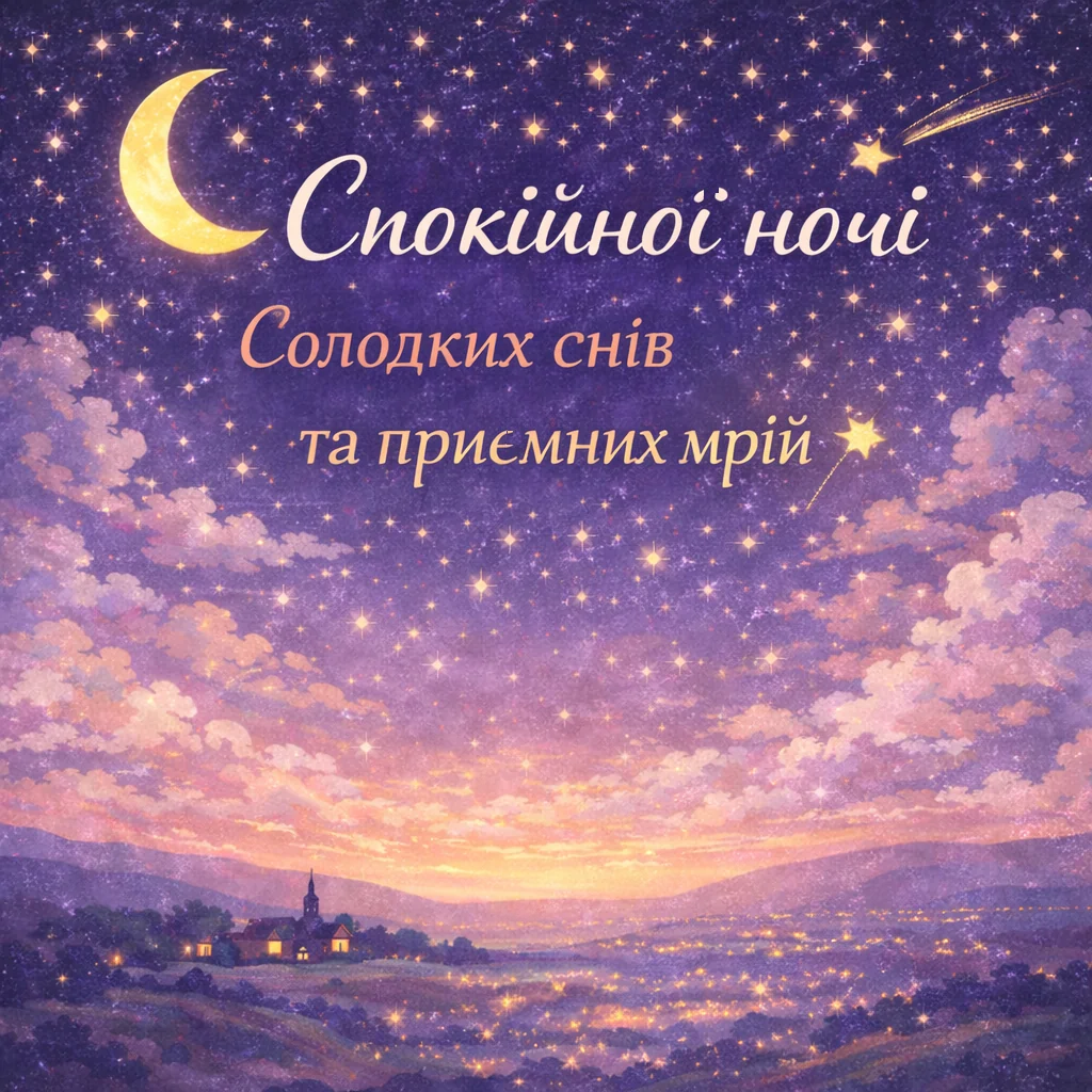 спокійної ночі картинка нічна атмосфера