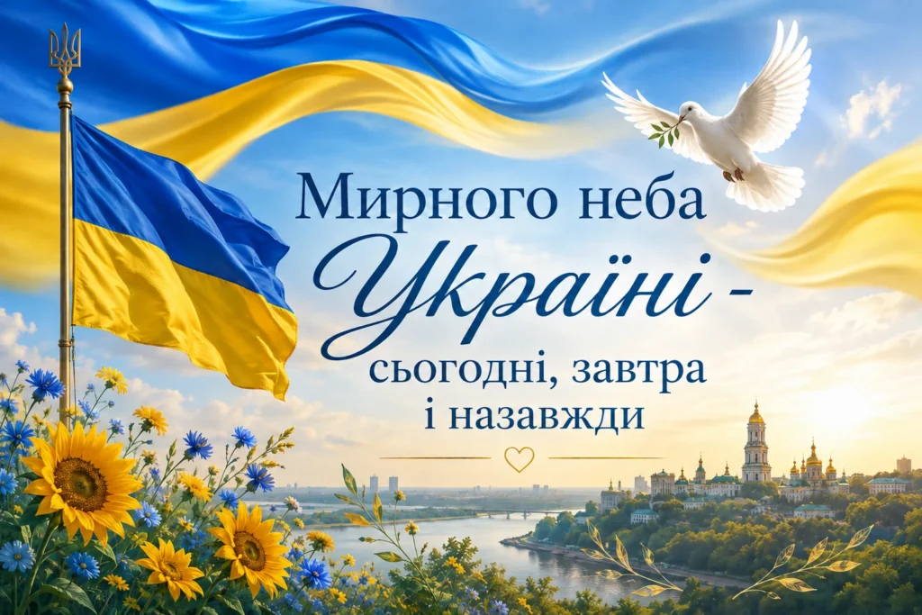 патріотична картинка мирного неба Україні